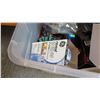 Image 2 : Plastic Bin of Misc. Household Light Bulbs and Lights