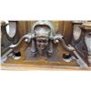 Image 8 : Tall Antique Wooden Grandfather Clock, Intricate Carved Details, 20.5" x 13" x 95.5"