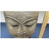 Image 8 : Carved Stone Buddha Head w/Solid Stone Display Stand, Approx. 17" H