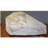 Image 2 : Fossil: Prehistoric Skate Shark Embedded in Rock Sheet, Approx. 17" Across