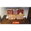 Image 1 : Carved Wood Hawaiian Print Trivets and Boxes Approx 6 pc
