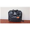 Image 1 : Luggage - Genuine Black Leather Wheeled Briefcase, Tumi