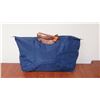 Image 1 : Luggage - Large Longchamp Carry-All Bag w/Leather Handles, Blue Nylon