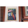 Image 2 : Framed Art - 3 pcs. Original Watercolor by Stan Yamauhi, Prints by Mike Carroll (Board Meeting) & Ko