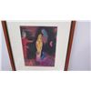 Image 2 : Framed Art - Chagall Lithograph circa 1977, Approx 18" x 22"