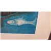 Image 3 : Framed Art - Chagall LIthograph "The Dead Dolphins and the 300 Clowns", Approx 18" x 22"