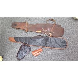 Genuine Leather Rifle Carrier, Rifle Carrying Case, Misc. Leather Accessories