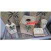 Image 2 : Palm Tree Bathroom Accessories 6pc