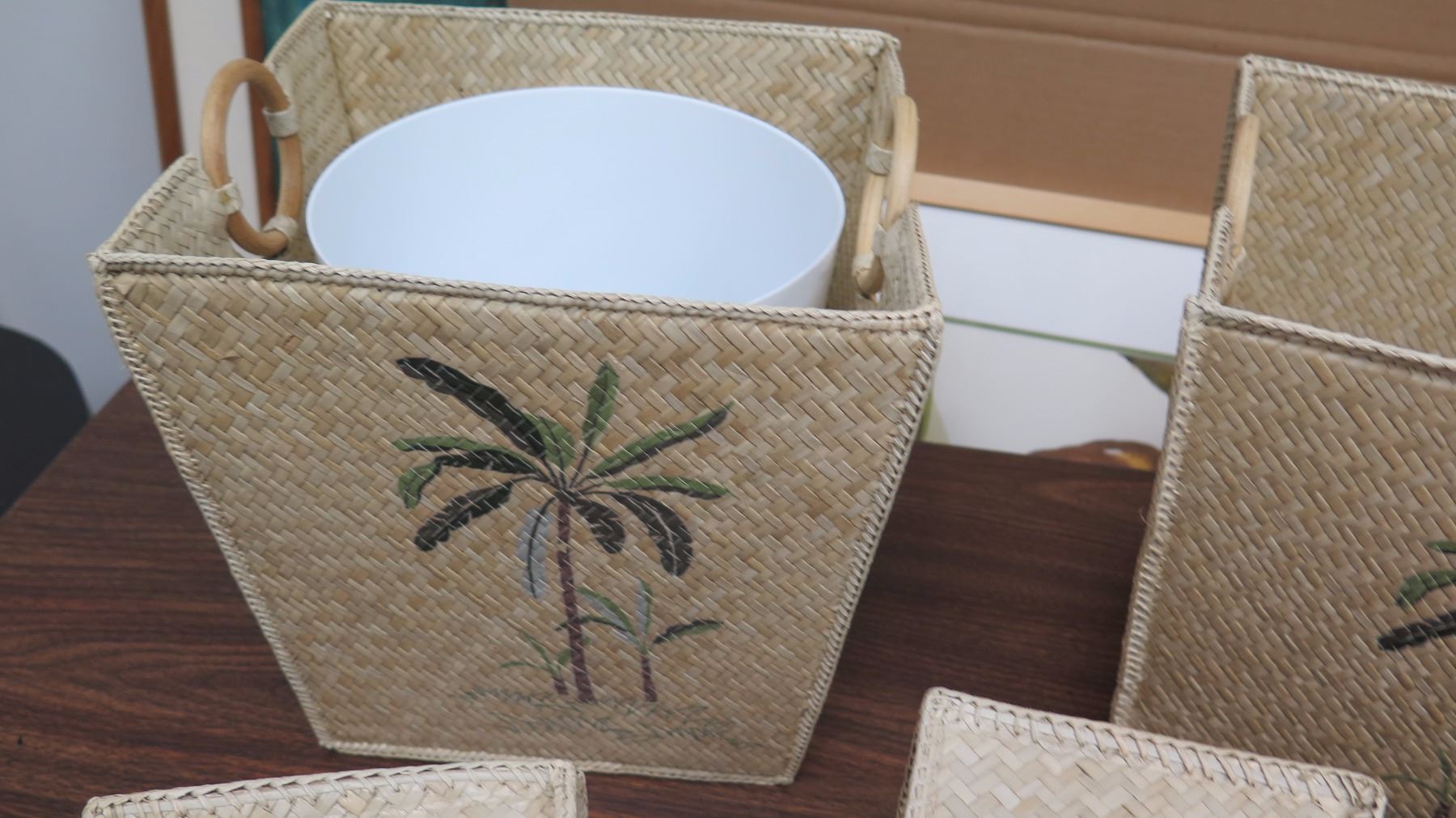 Palm Tree Bathroom Accessories 8pc