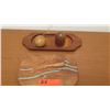 Image 2 : Wood S&P Shaker w/ Platter, Cheese Tray and Cribbage Board