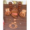 Image 1 : Wood Kitchen Items and Utensils 13pc