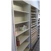 Image 2 : Qty 3 Metal Shelving Units, 38 1/4" W x 14.5" Depth, Approx. 48 1/4" Tall