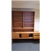 Image 1 : Hardwood Credenza 70 1/4" L x 19 3/4" D, 28.5" H, Shelving Unit 54 1/2" W x 12" D, 50.5" H