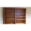 Image 2 : Hardwood Credenza 70 1/4" L x 19 3/4" D, 28.5" H, Shelving Unit 54 1/2" W x 12" D, 50.5" H