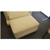 Image 2 : Chair & Ottoman, Cream, 36" W, 41" D, 26" H, Ottoman 21 x 31 x 17H