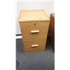 Image 1 : Wooden 2-Drawer Filing Cabinet 15.5" W, 16 1/4 Depth, 27 3/4" H