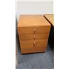 Image 1 : Hardwood Filing Cabinet, 3 Drawers, 19 3/4" x 23 1/2" D x 26.5" H