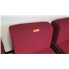 Image 2 : Qrty 3 Red Upholstered Slipper Chairs 24 1/2" W x 30" D x 29" H