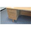 Image 2 : Oak Veneer Desk w/Drawers 60"L x 30"W x 29 1/2" H