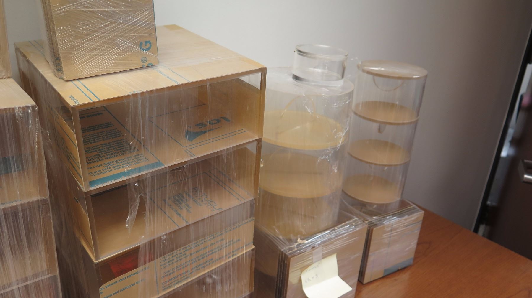 Large of Individual Plexiglass Containers, Display Cases, Various ...