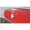 Image 8 : Surfboard: Kyle Bernhardt, Red & Lt. Blue, 3 Fins, Deck Pad