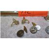 Image 2 : Cuff Links - 7 Pairs, Fish, Dogs, Horse & Horseshoe, Enameled Elephant (1 pair sterling silver)