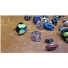 Image 2 : Cuff Links - Approx. 11 Pairs, Glass, Enameled, Stones, etc. (1 pair sterling silver)