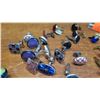 Image 3 : Cuff Links - Approx. 11 Pairs, Glass, Enameled, Stones, etc. (1 pair sterling silver)