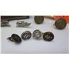 Image 2 : Cuff Links - 4 Pairs, Transportation, Wings, 1962 Round Brass