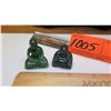 Image 1 : Qty 2 Jade Miniature Sitting Buddha Figurines