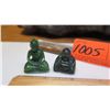 Image 2 : Qty 2 Jade Miniature Sitting Buddha Figurines
