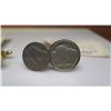 Image 2 : Cuff Links - Indian Head Pennies (1859-1909), Buffallo Nickel (1913-138)