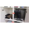 Image 8 : Tall White Cabinet w/Misc. Contents, Includes Server Rack