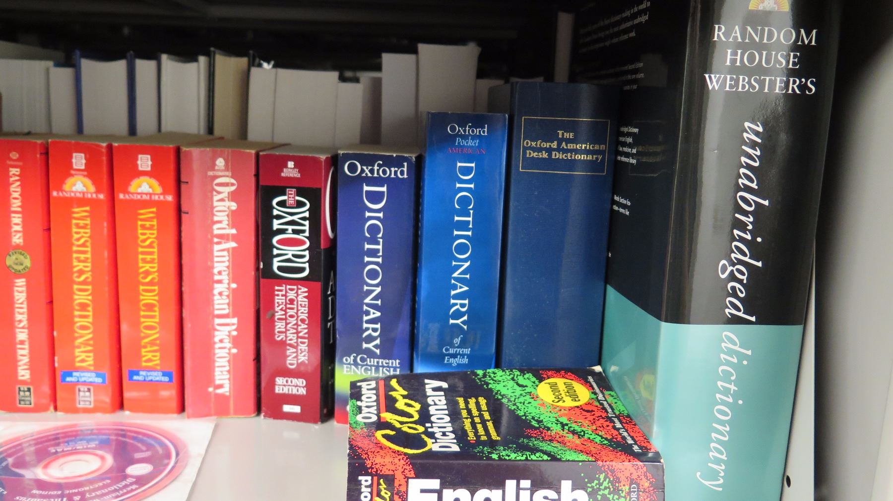 Large Book Collection - 4 Shelves of Standard Dictionaries