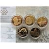 Image 3 : 100 YEARS OF OLYMPIC SET: 5 GOLD COINS & 10 STERLING COINS