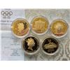 Image 4 : 100 YEARS OF OLYMPIC SET: 5 GOLD COINS & 10 STERLING COINS
