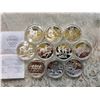 Image 5 : 100 YEARS OF OLYMPIC SET: 5 GOLD COINS & 10 STERLING COINS