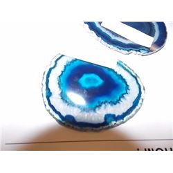 AGATE SLICE - BLUE