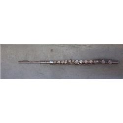 FLUTE - SILVER PLATED - MISSING END BUTTON