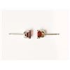 Image 2 : EARRINGS - GARNET IN 10K WHITE GOLD STUD DESIGNED SETTING - RETAIL ESTIMATE $150