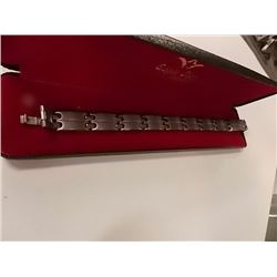 BRACELET - STAINLESS STEEL - DOUBLE LINK DESIGN  - RETAIL ESTIMATE $150