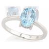 Image 1 : RING - .85CT BABY SWISS BLUE TOPAZ IN 925 STERLING SILVER SETTING - RETAIL ESTIMATE $300
