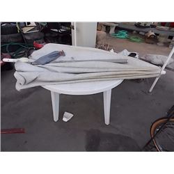 PATIO TABLE WITH UMBRELLA