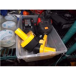 BIN OF DRILL BATTERIES