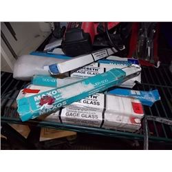 LOT OF NEW ASSORTED GLASS FOR GUAGES