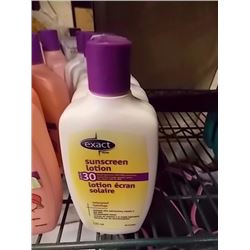 LOT OF SUNSCREEN - 30SPF - 4 TTL - WHITE BOTTLE