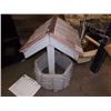 Image 1 : WOOD CRAFTED WOOD  WISHING WELL -4'