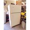 Image 1 : FRIDGE - 2 DOOR - ALMOND COLOR - WORKING