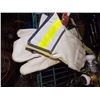Image 1 : NEW LEATHER WORK GLOVES - 3 PR TTL