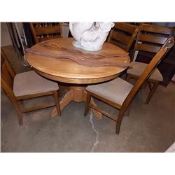 ROUND OAK TABLE  - 42" DIAMETER